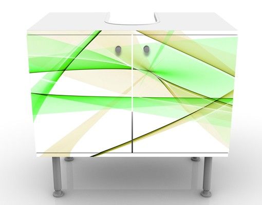 Mobile per lavabo design Transparent Waves