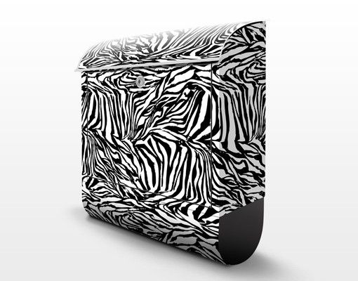 Cassetta postale Zebra Pattern Design 39x46x13cm