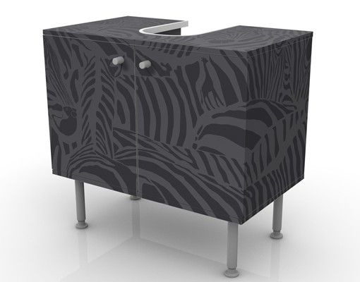 Mobile per lavabo design No.DS3 Zebras Black