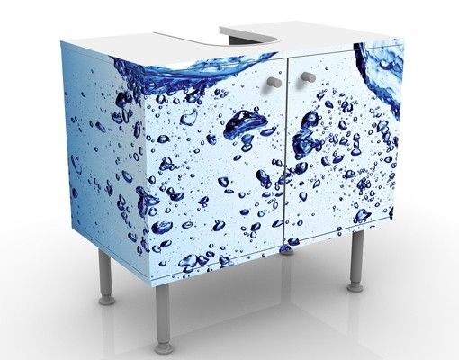 Mobile sottolavabo - Sensazione di freschezza - Mobile bagno blu e bianco