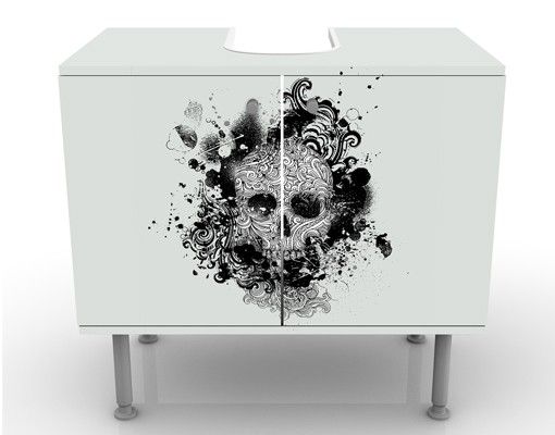 Mobile per lavabo design Skull