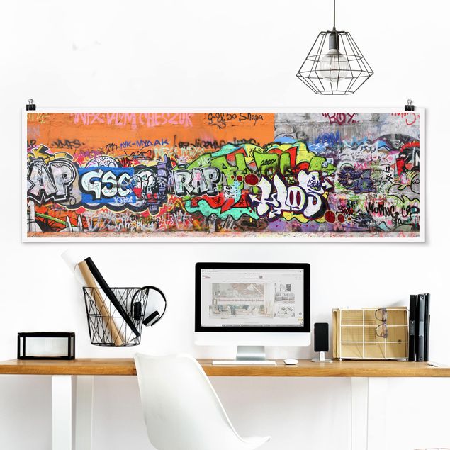 Poster - graffiti - Panorama formato orizzontale