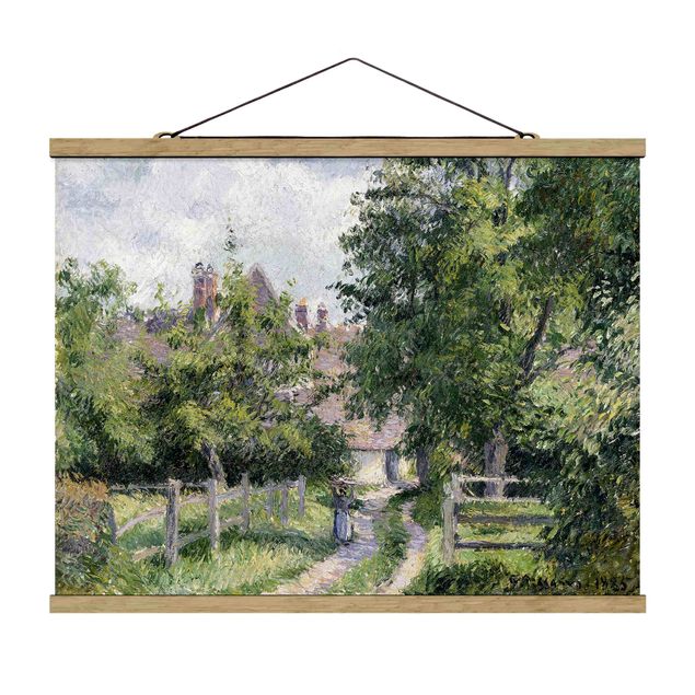 Foto su tessuto da parete con bastone - Camille Pissarro - Saint-Martin - Orizzontale 3:4