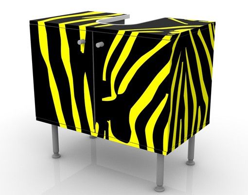 Mobile per lavabo design Zebra Pop