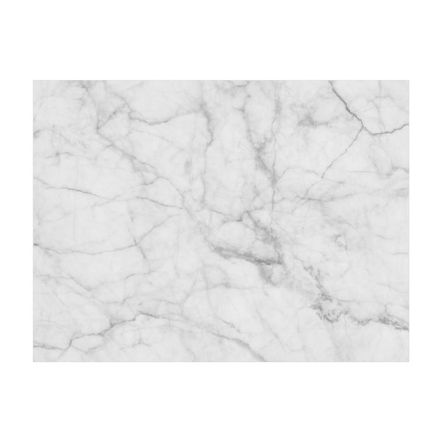 Teppich Marmoroptik Bianco Carrara