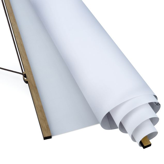 Quadro su tessuto con stecche per poster - Legno Pier Bianco e nero - Quadrato 1:1