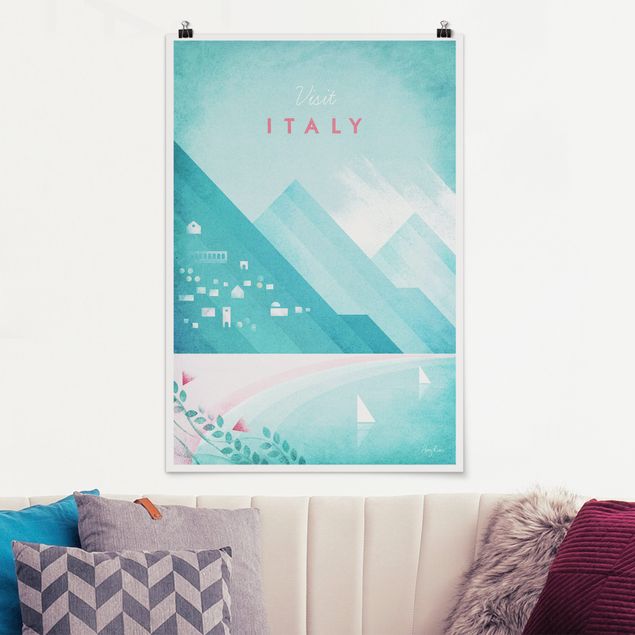 Poster illustrazioni Poster di viaggio - Italia