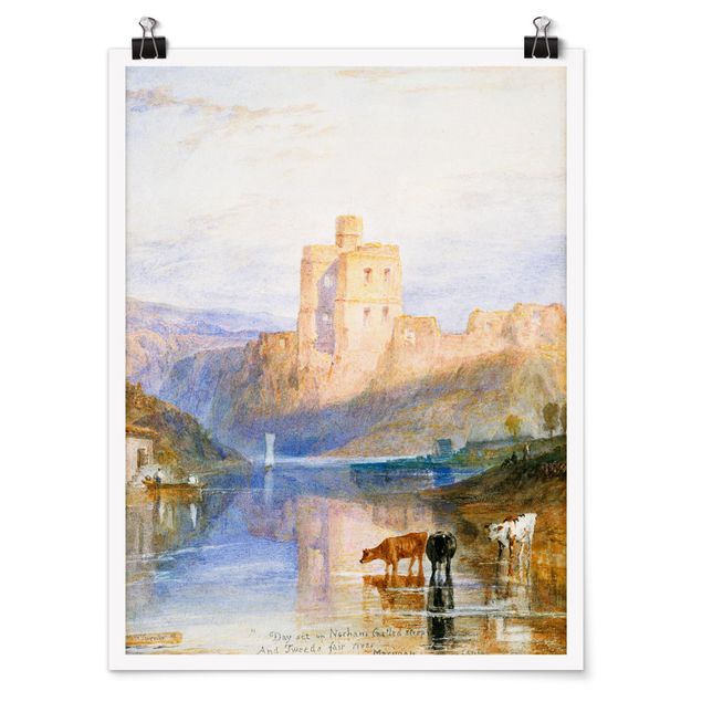 Poster - William Turner - Castello di Norham - Verticale 4:3