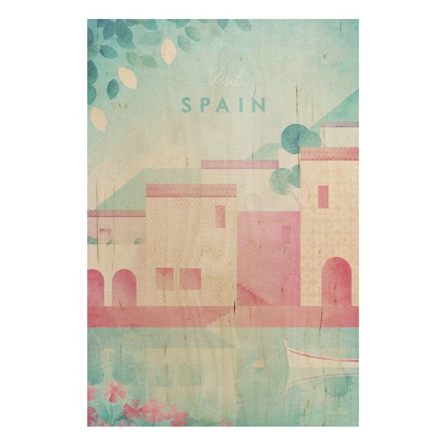 Stampa su legno - Poster di viaggio - Spagna - Verticale 3:2