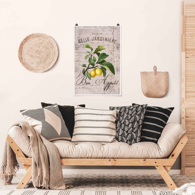 Poster - Shabby Chic Collage - Prugne - Verticale 3:2