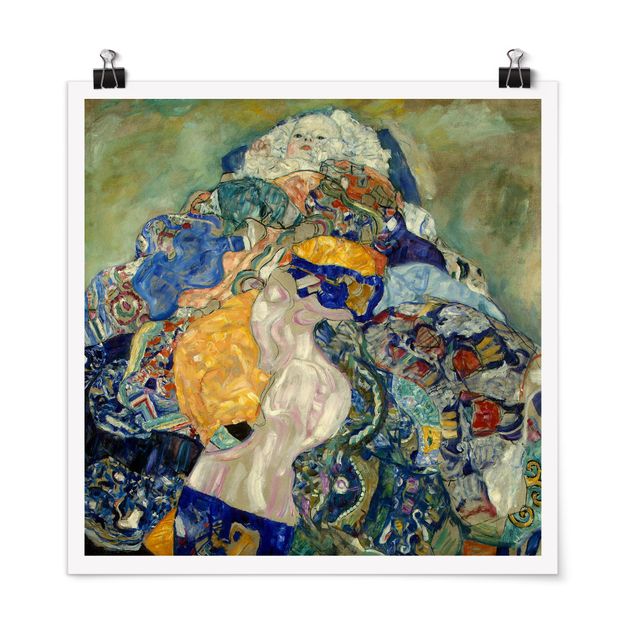 Poster - Gustav Klimt - Baby (culla) - Quadrato 1:1