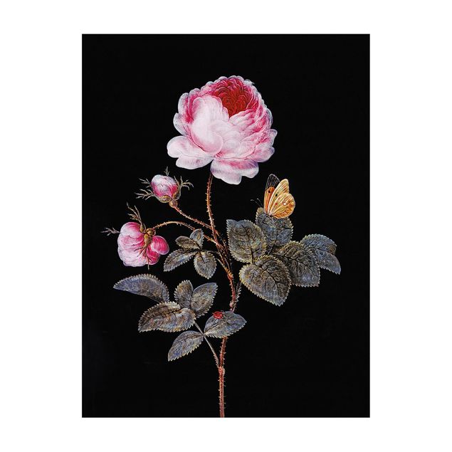 Tappeto bagno rosa Barbara Regina Dietzsch - La rosa dai cento petali