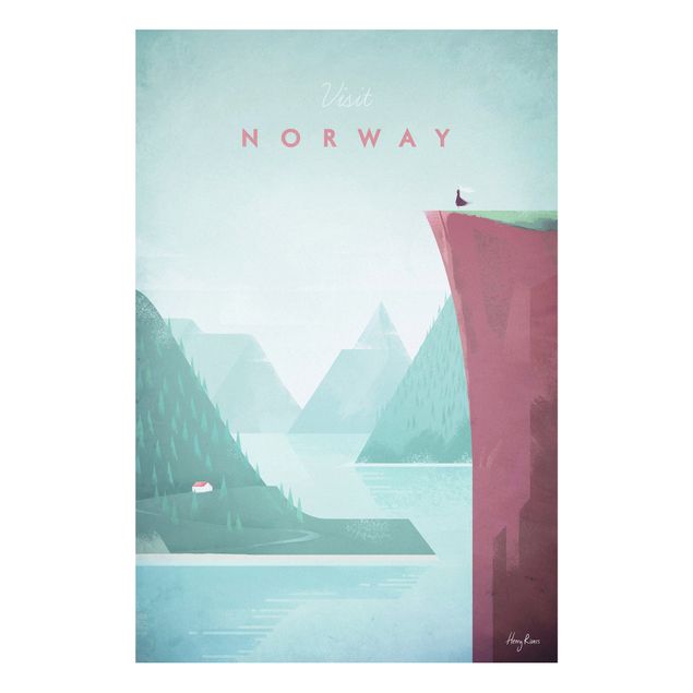Stampa su Forex - Poster di viaggio - Norvegia - Verticale 3:2