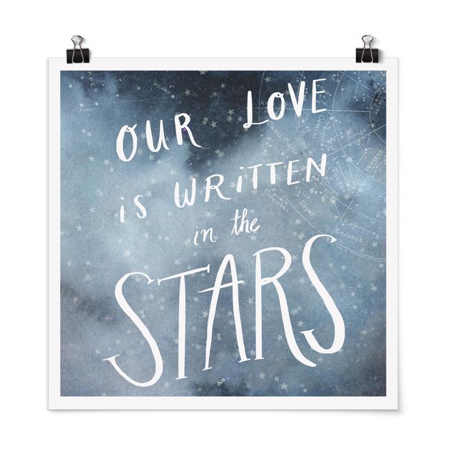 Poster - Amore celeste - Star - Quadrato 1:1