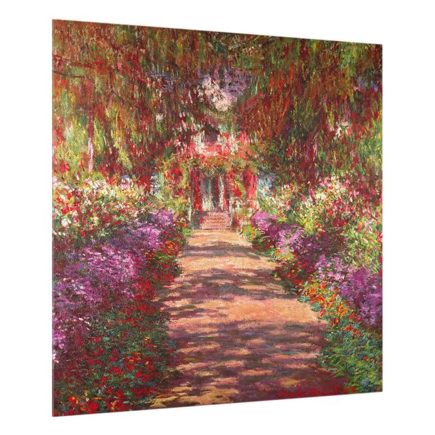 Paraschizzi in vetro - Claude Monet - Path In Monet's Garden At Giverny
