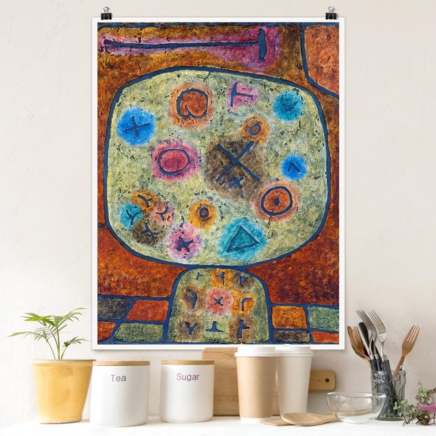 quadro astratto moderno Paul Klee - Fiori nella pietra