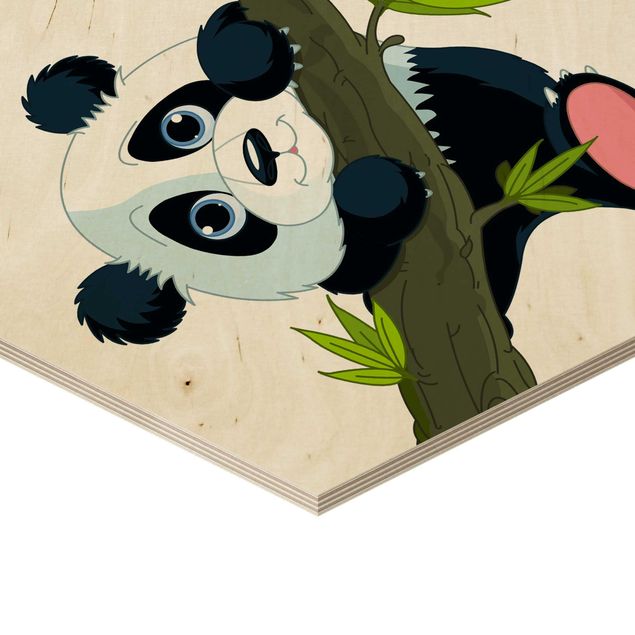 Esagono in legno - Climbing Panda