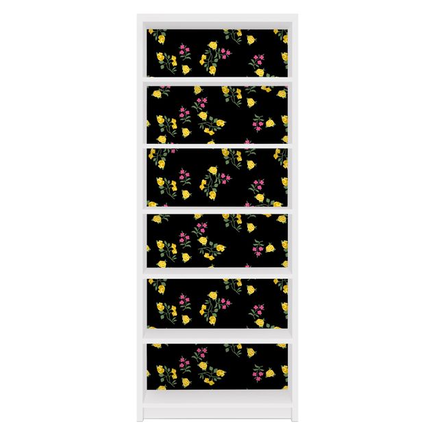 Carta adesiva per mobili IKEA - Billy Libreria - Mille Fleurs pattern