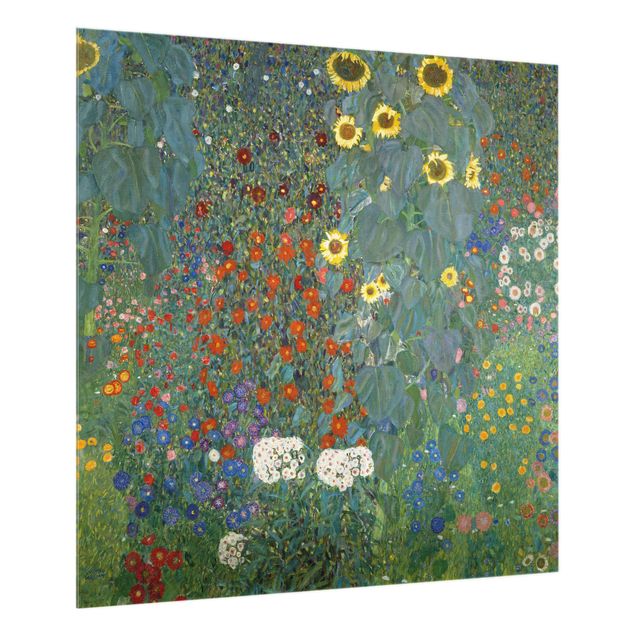 Paraschizzi in vetro - Gustav Klimt - Garden Sunflowers