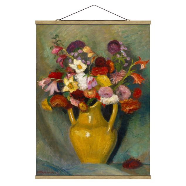 Foto su tessuto da parete con bastone - Otto Modersohn - bouquet colorato - Verticale 4:3