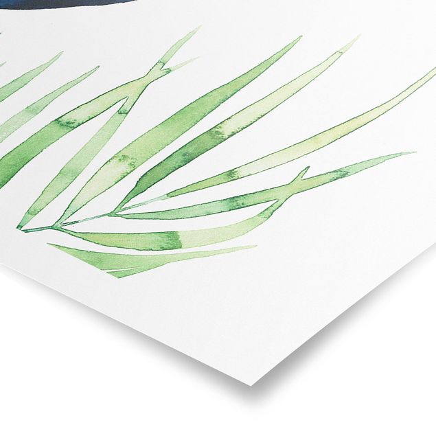 Poster - Exotic Foliage - Palm - Panorama formato orizzontale