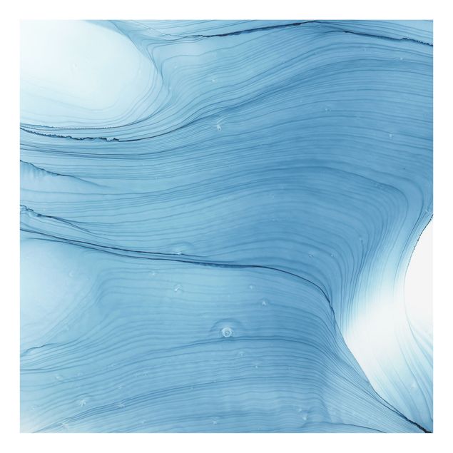 Paraschizzi in vetro - Mélange in blu chiaro - Quadrato 1:1