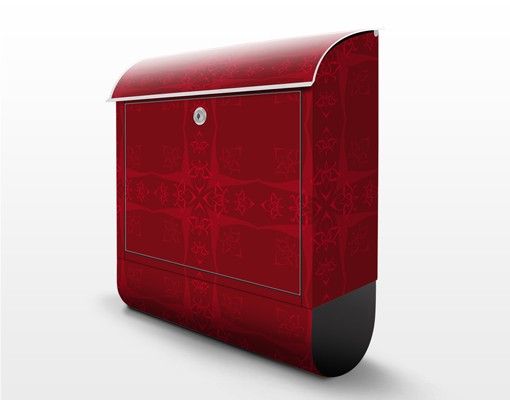 Cassetta postale Red Orient Ornament 39x46x13cm