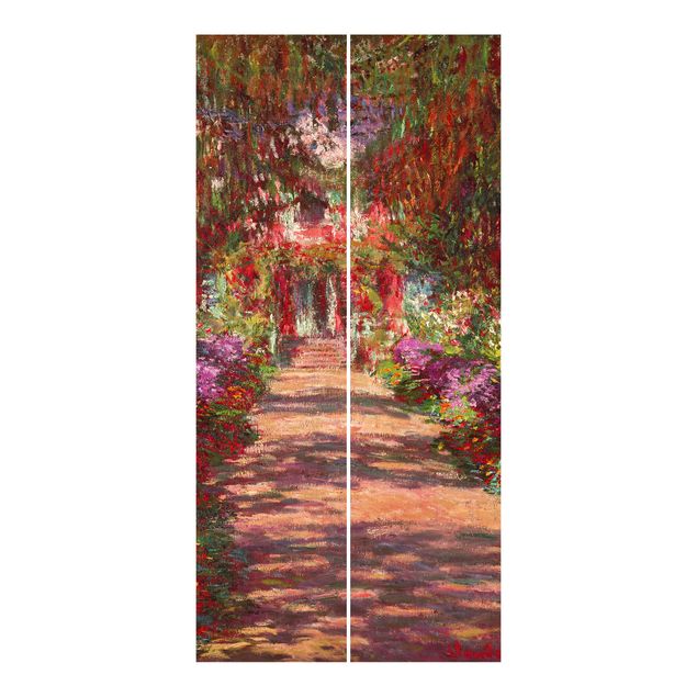 Tende scorrevoli su binario Claude Monet - Sentiero nel giardino di Monet a Giverny
