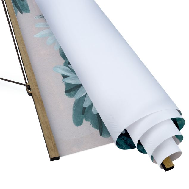Quadro su tessuto con stecche per poster - Asian Art Kois Nello Stagno II - Verticale 2:1