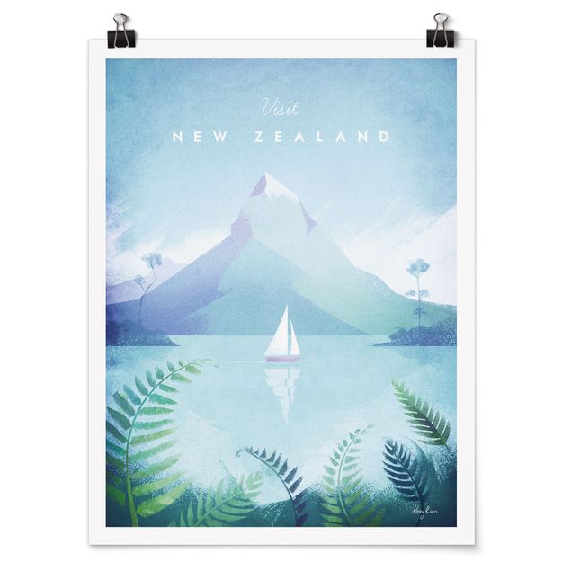 Poster - Poster Viaggi - Nuova Zelanda - Verticale 4:3