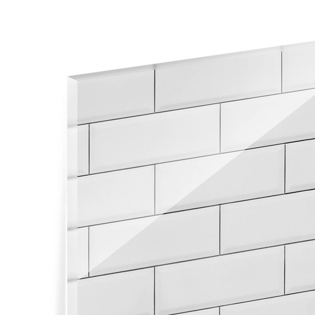 Paraschizzi in vetro - White Ceramic Tiles