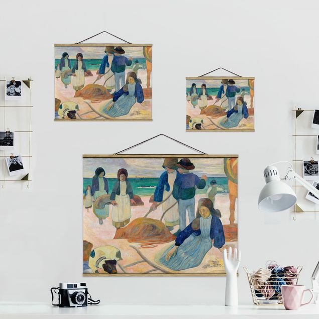 Foto su tessuto da parete con bastone - Paul Gauguin - Alghe Collector - Orizzontale 3:4