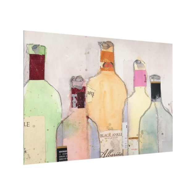 Paraschizzi in vetro - Wine Bottles In Watercolor II