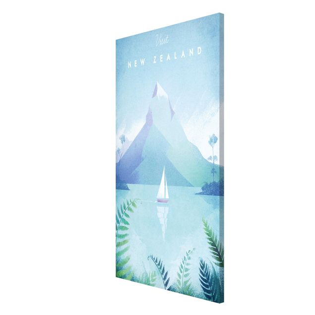 Lavagna magnetica - Poster Viaggi - Nuova Zelanda - Formato verticale 4:3