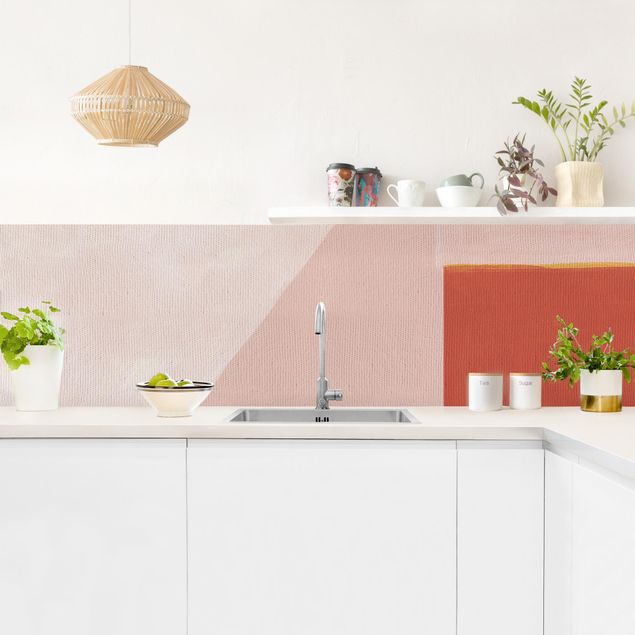 rivestimento cucina moderna Geometria rosa
