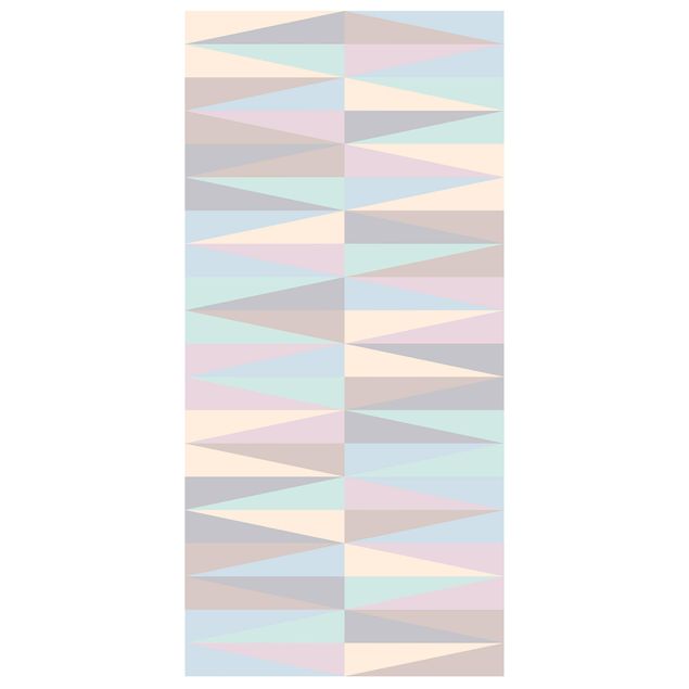 Tenda a pannello - Triangles in pastel colours 250x120cm