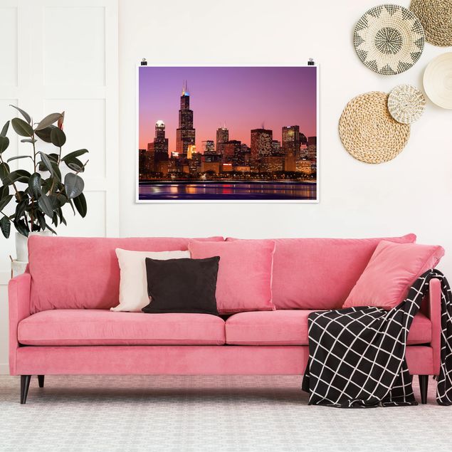 Poster - Chicago skyline - Orizzontale 3:4