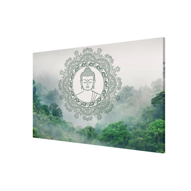 Lavagna magnetica - Buddha Mandala nella nebbia