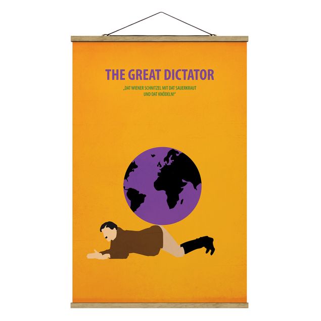 Foto su tessuto da parete con bastone - Poster del film Il grande dittatore - Verticale 3:2