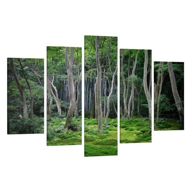 Quadri su tela Foresta giapponese
