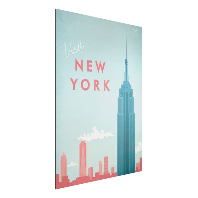 Stampa su alluminio - Poster Viaggi - New York - Verticale 4:3