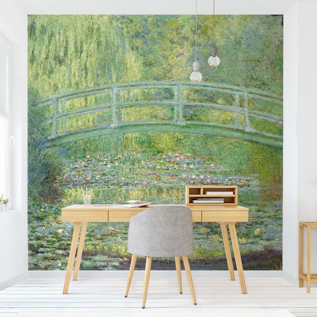 Carta da parati adesiva - Claude Monet - Ponte giapponese- Formato quadrato