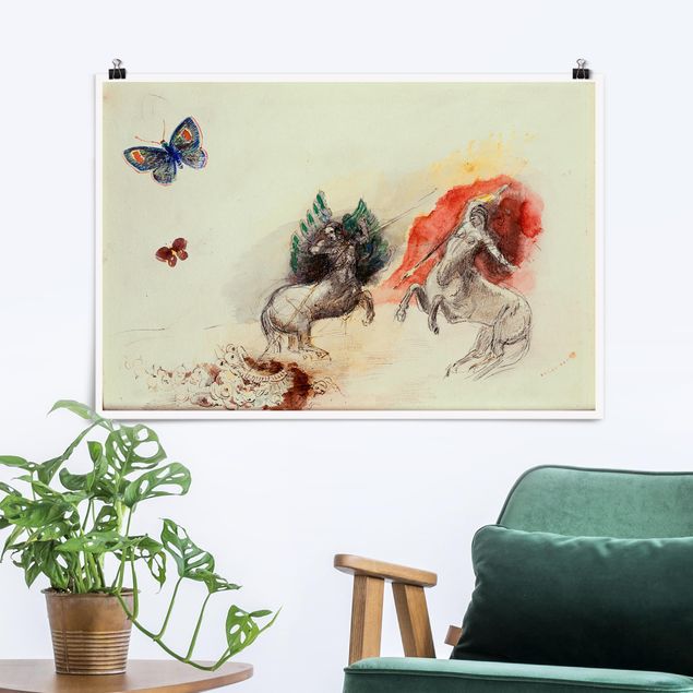 quadri con animali Odilon Redon - Battaglia dei centauri