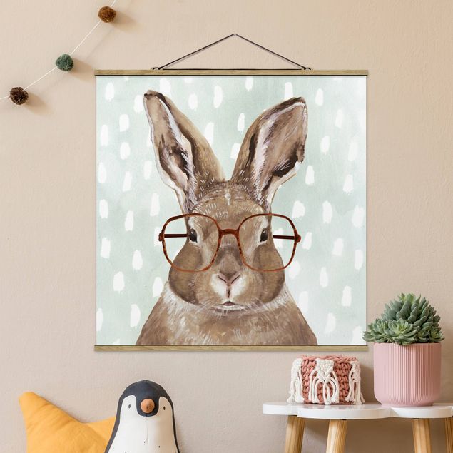 Quadri animali Animali con occhiali - Coniglio