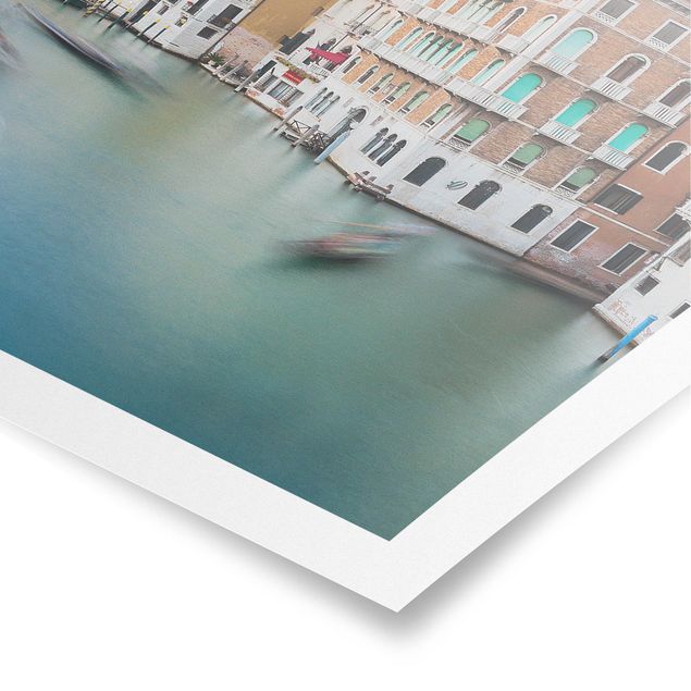 Poster - Vista Canal Grande dal Ponte di Rialto di Venezia - Verticale 3:2