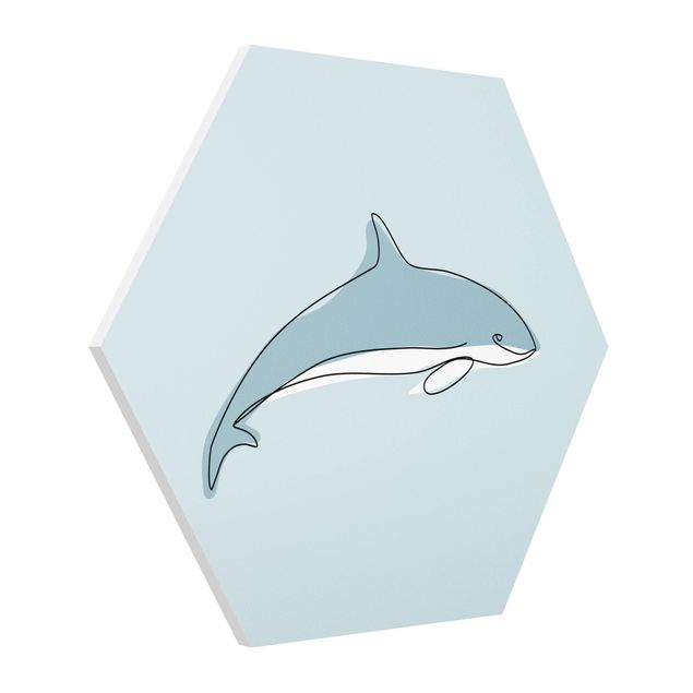 Esagono in forex - Dolphin Line Art