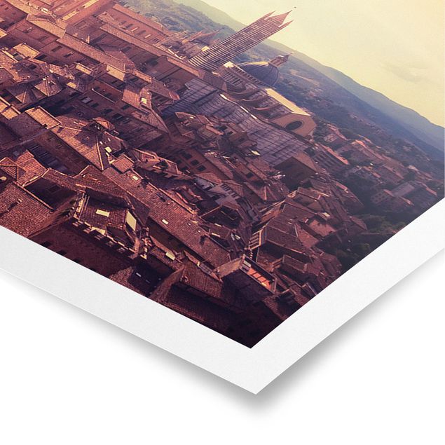 Poster - Buongiorno Siena - Panorama formato orizzontale