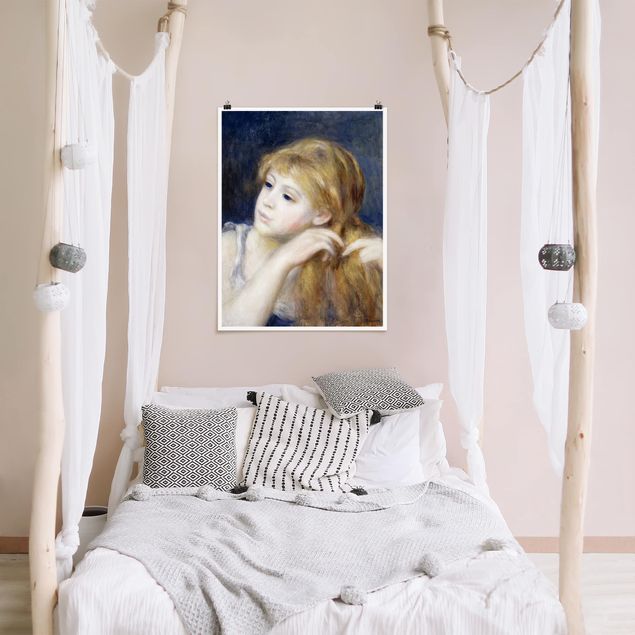 Poster - Auguste Renoir - testa di una ragazza - Verticale 4:3