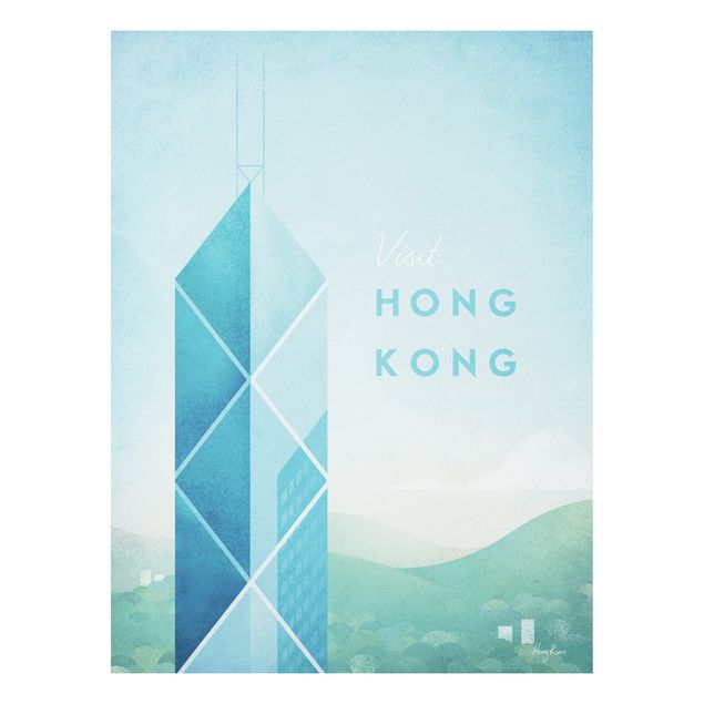 Stampa su Forex - Poster Travel - Hong Kong - Verticale 4:3