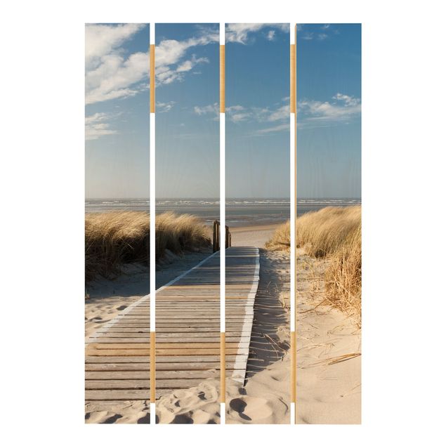 Stampa su legno - Spiaggia del Mar Baltico - Verticale 3:2